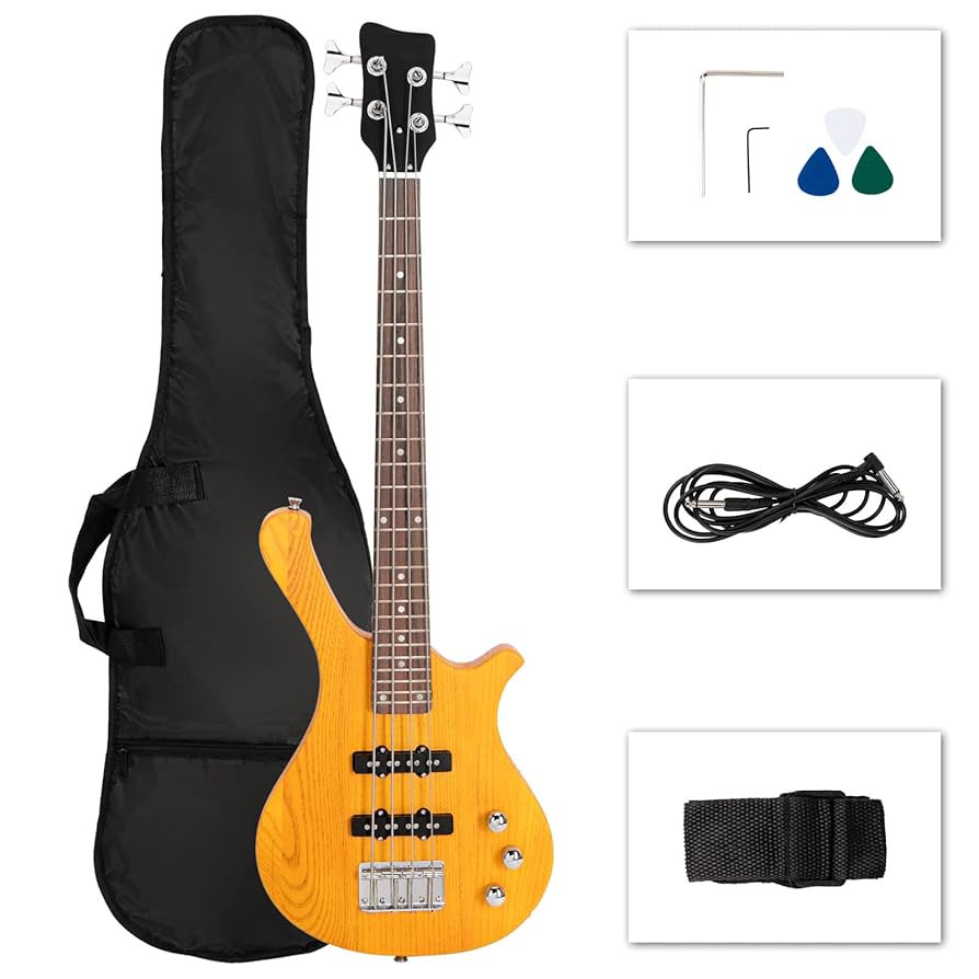 Amazon.com: Ktaxon 4 String Electric Bass Guitar, 36-inch